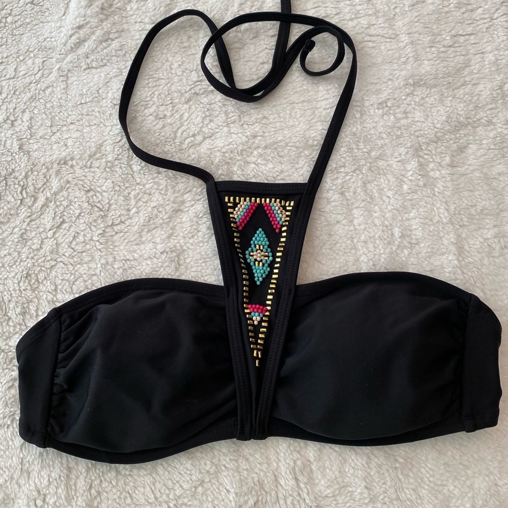Xhilaration black bathing suit top